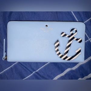 Kate Spade Novelty Expand Your Horizons Overboard Anchor Anvil Wallet
